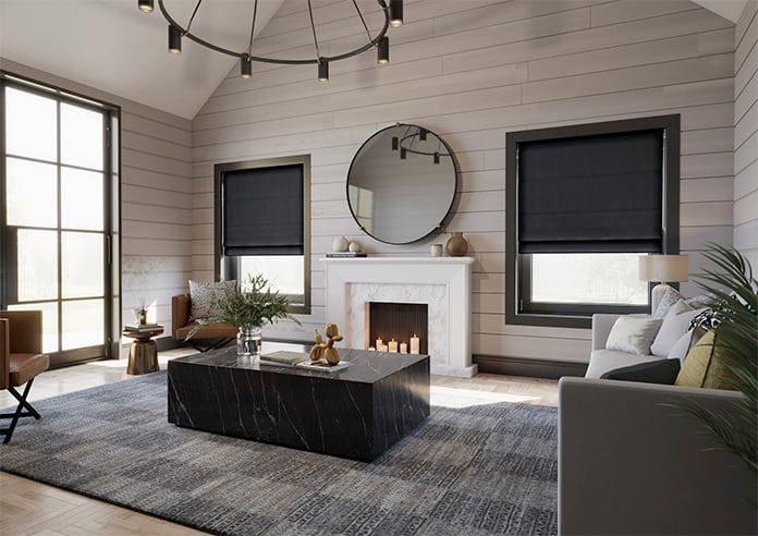 Windermere, Charcoal - Twist&Fit Roman Blind - Image 7